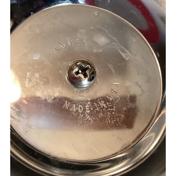 Kromex Teakwood & Metal Taper Candlestick Holders 4.5" MCM USA Vintage - Picture 8 of 14